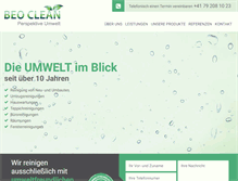 Tablet Screenshot of beo-clean.ch